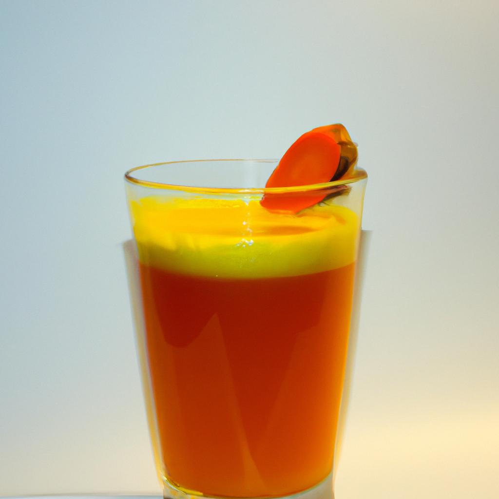Carrot ginger turmeric juice is a delicious and refreshing way to improve your overall health