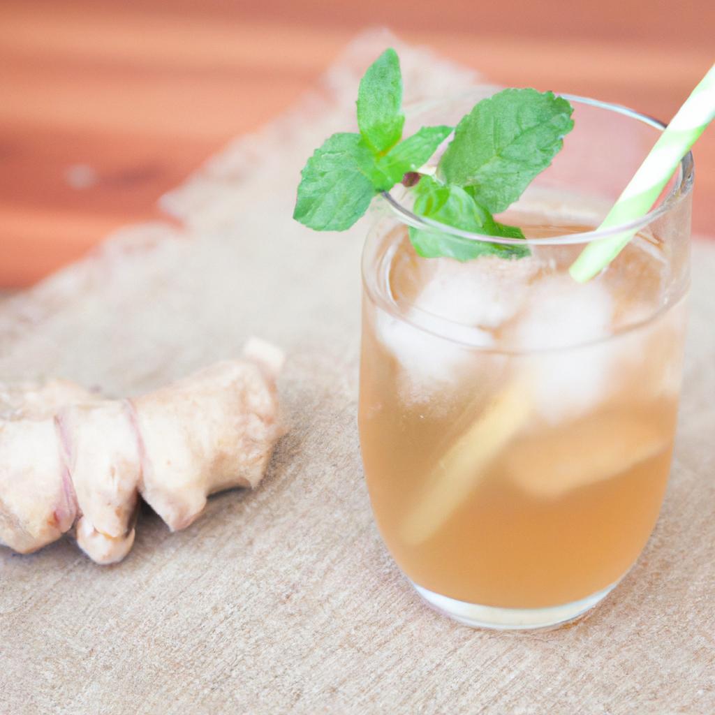 Making homemade ginger ale with fresh ingredients for a vegan-friendly drink!