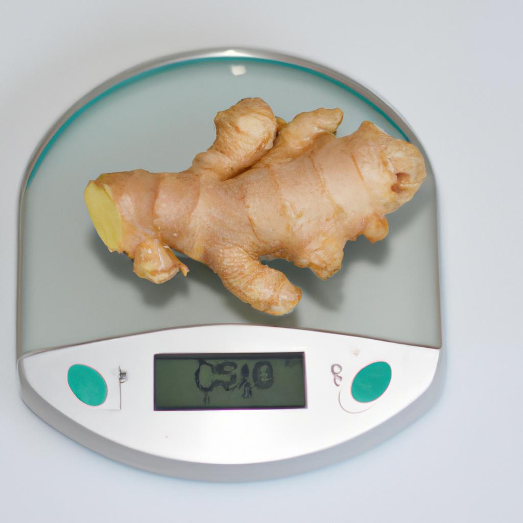 Using a kitchen scale is the most accurate way to measure ginger.