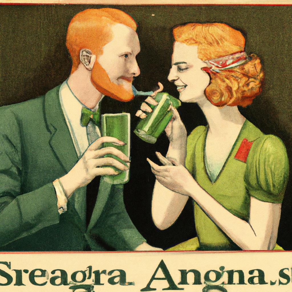 A classic Seagram's Ginger Ale ad showing the drink's timeless appeal.