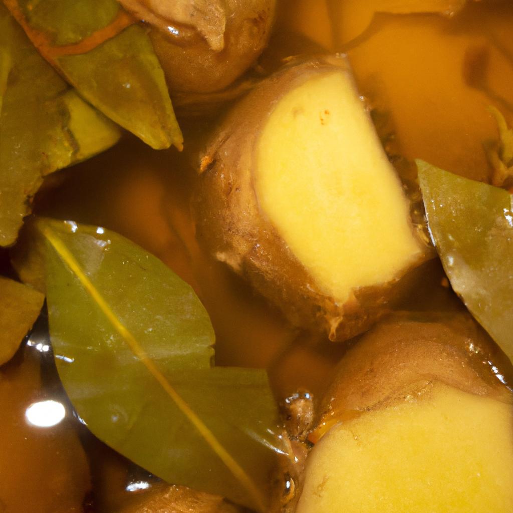 Discover the antioxidant and anti-inflammatory properties of ginger and bay leaf tea.