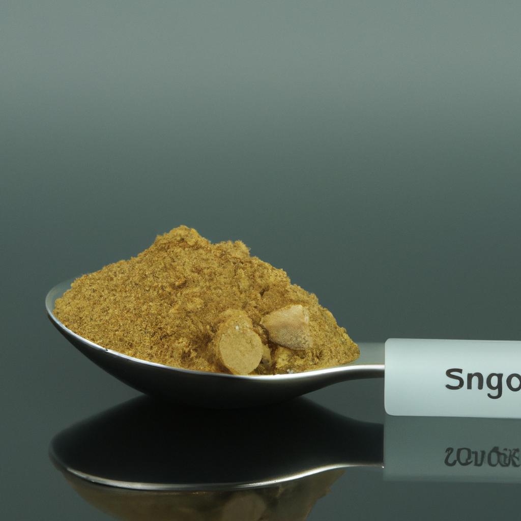 A tablespoon can hold approximately 5 g of ginger depending on the density.