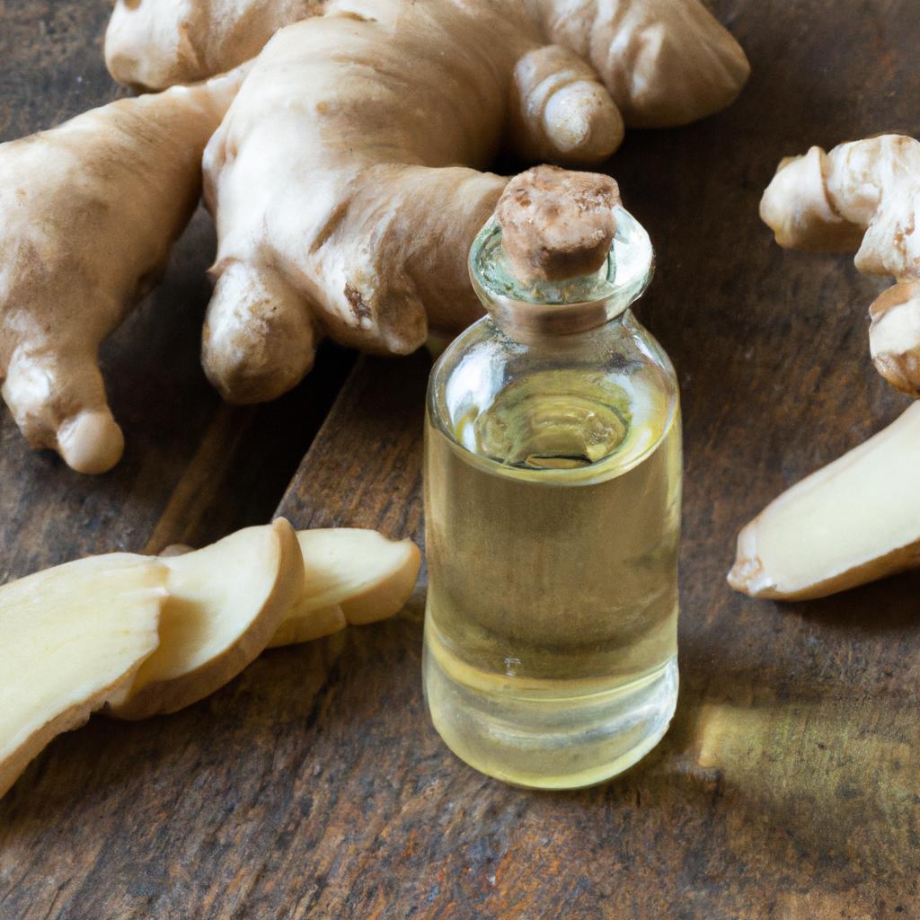 Ginger oil is extracted from ginger root and has anti-inflammatory and antioxidant properties.