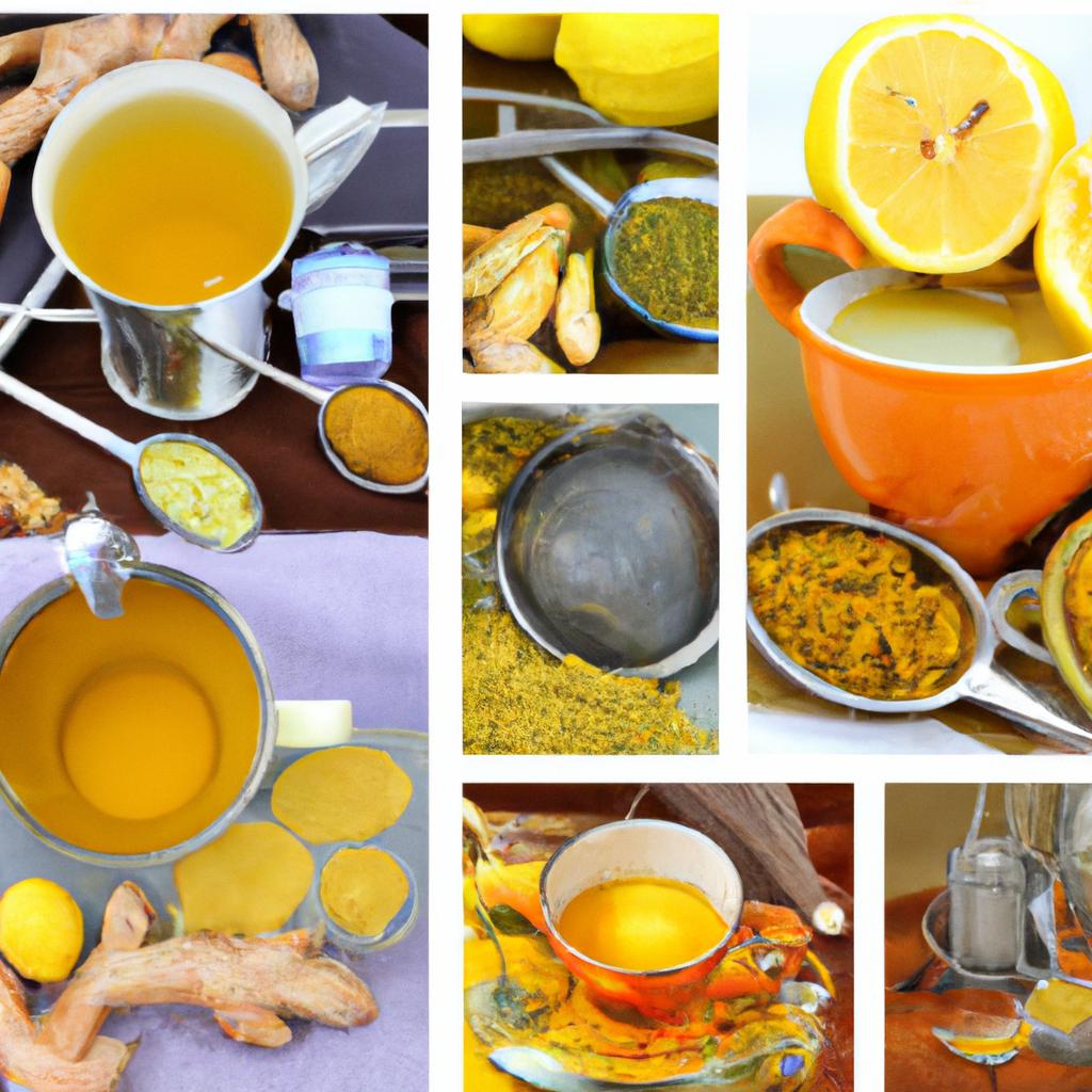 Get creative with your lemon ginger turmeric tea by using different tea infusers and mugs.