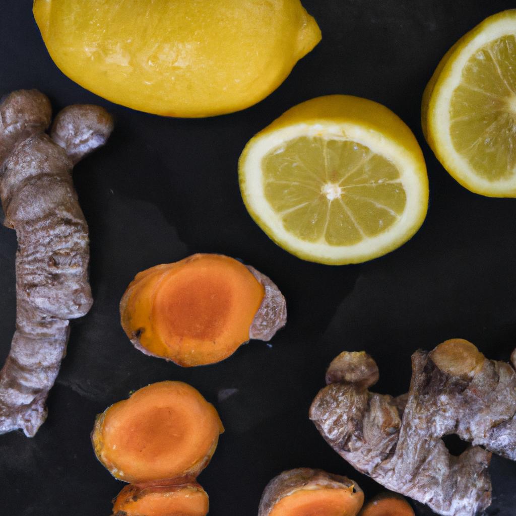 See the ingredients that make up the health-boosting lemon ginger turmeric tea.