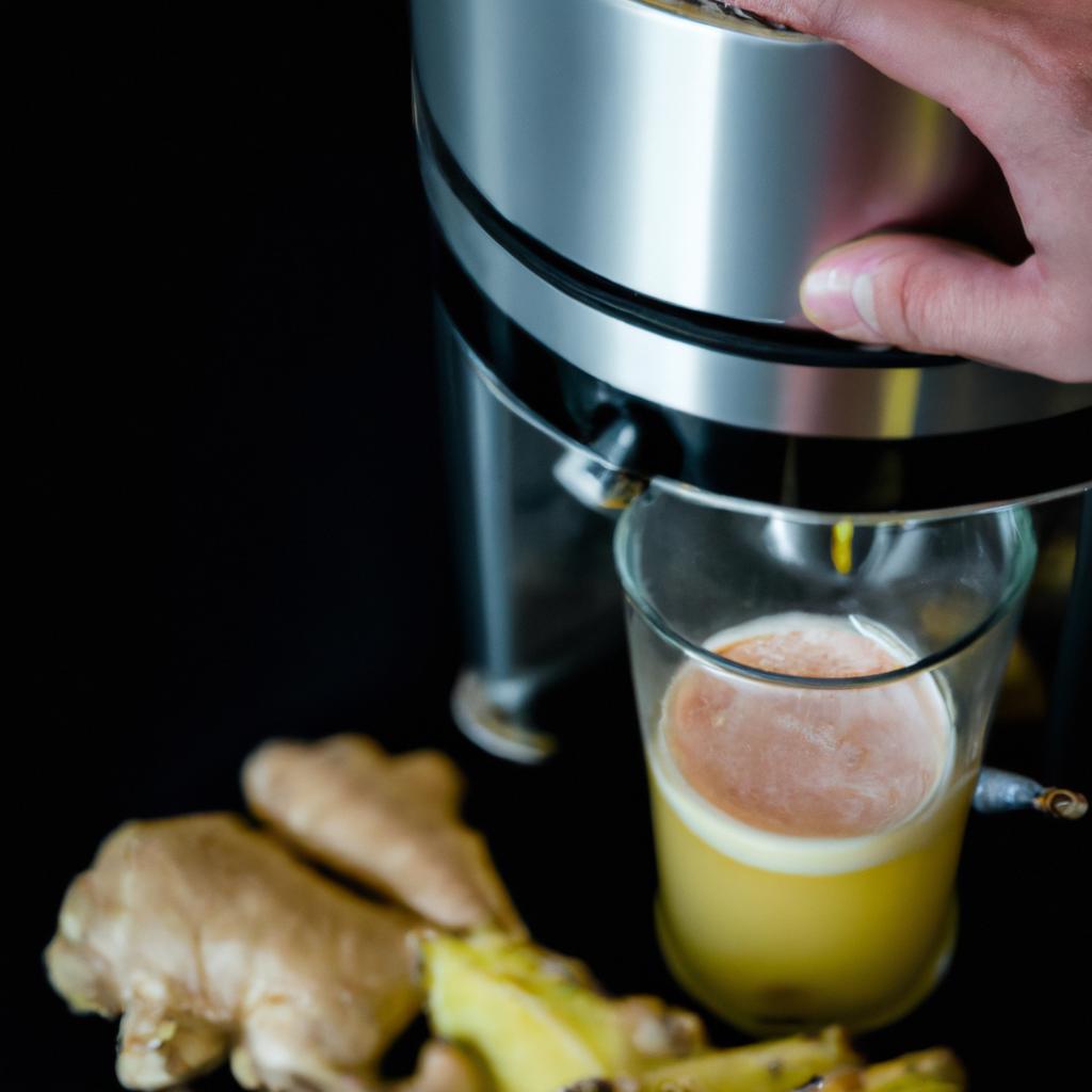 Making Pineapple Lemon Ginger Juice at home is easy with a juicer