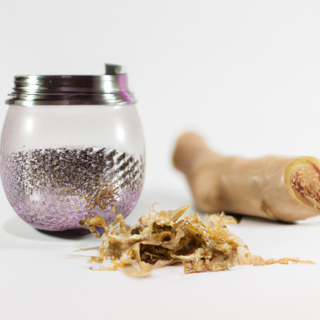 Make your tea experience more flavorful by using loose tea leaves and adding some crystallized ginger
