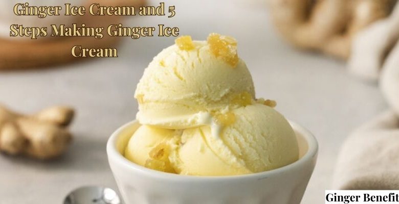 Ginger Ice Cream and 5 Steps Making Ginger Ice Cream